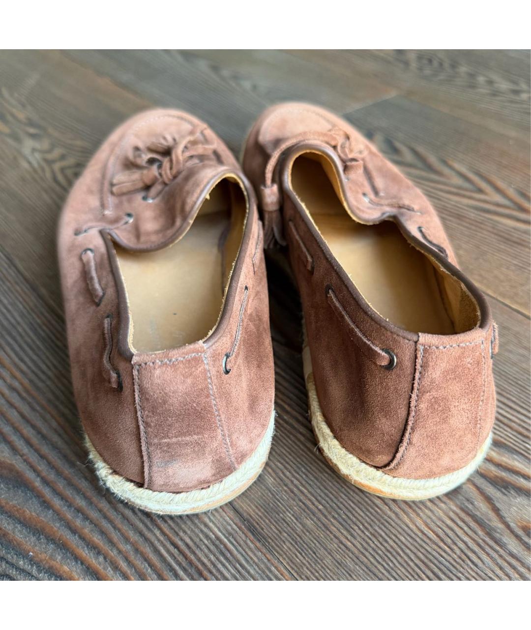 RALPH LAUREN Коричневые замшевые лоферы, фото 3