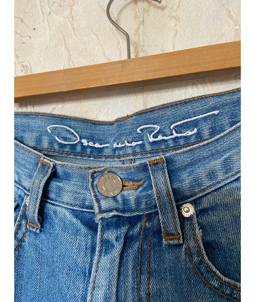OSCAR DE LA RENTA Синие прямые джинсы, фото 3