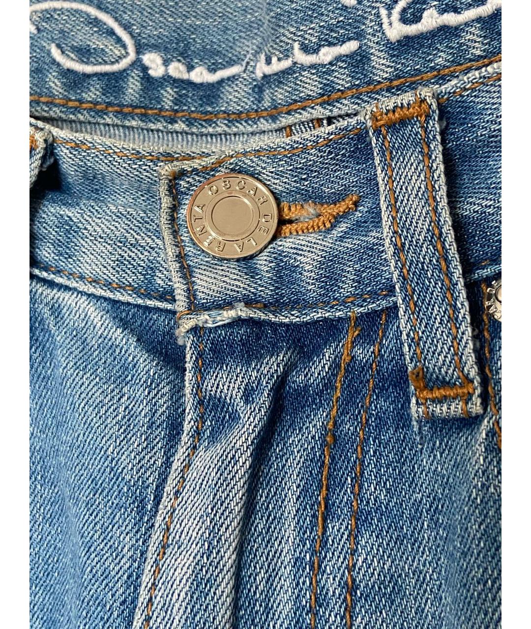 OSCAR DE LA RENTA Синие прямые джинсы, фото 4