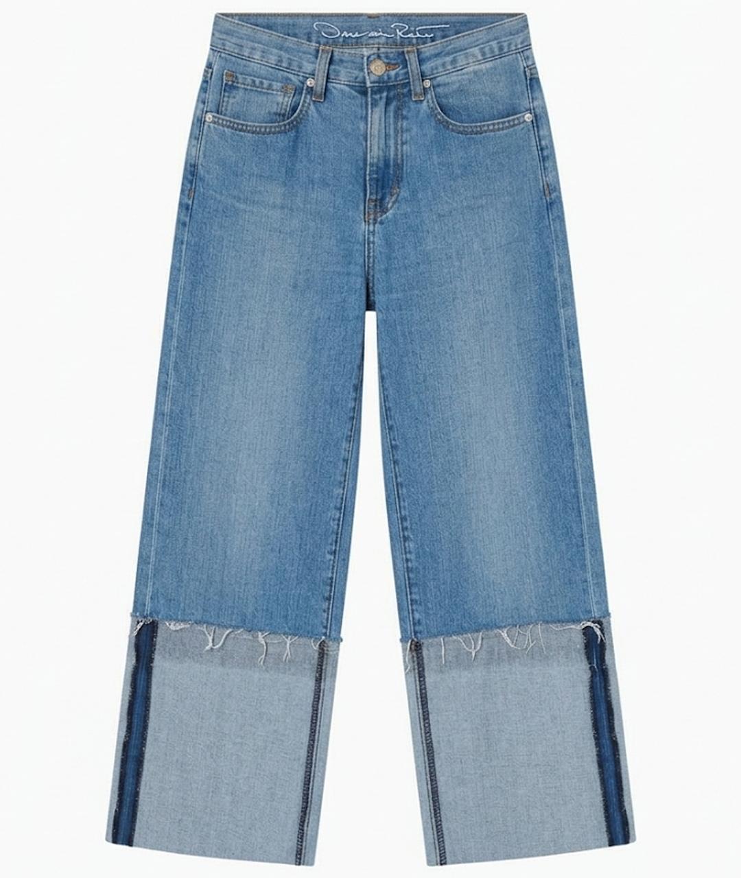 OSCAR DE LA RENTA Синие прямые джинсы, фото 1