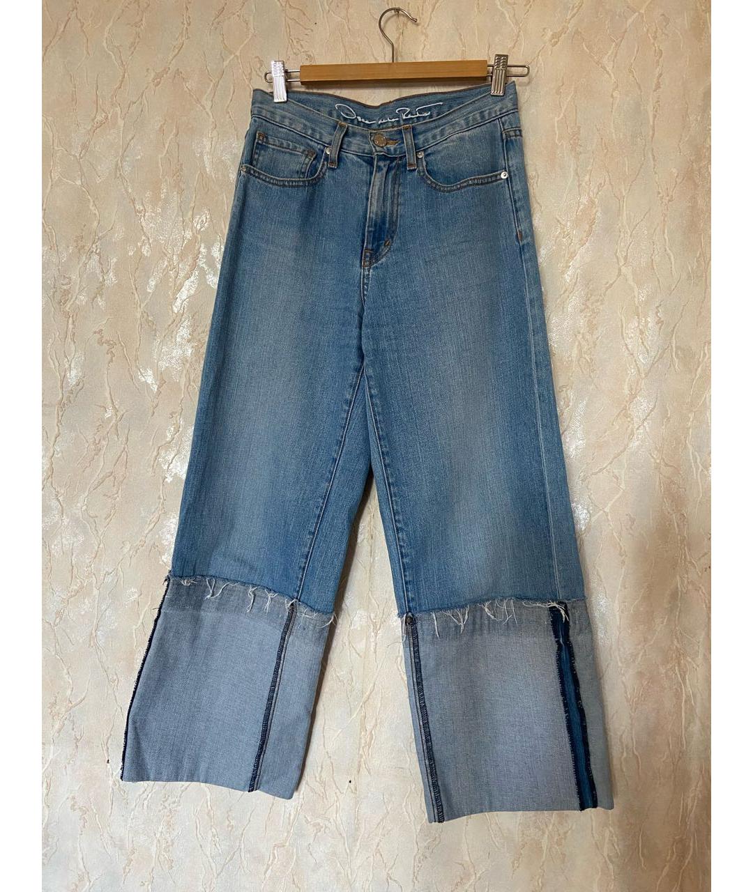 OSCAR DE LA RENTA Синие прямые джинсы, фото 6