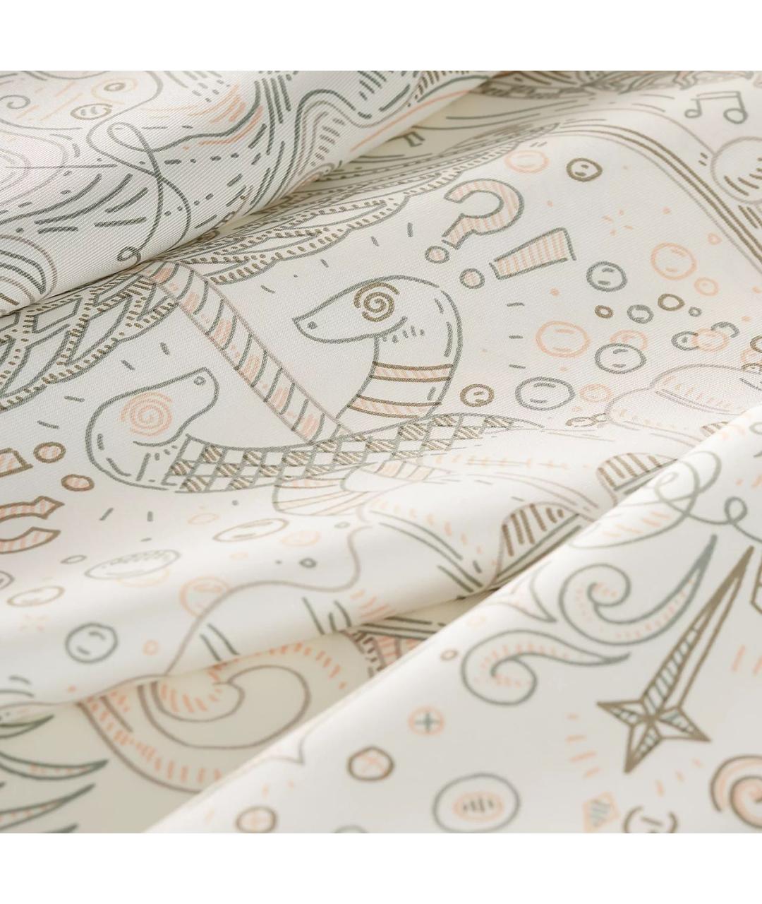 HERMES Белый шелковый платок, фото 5