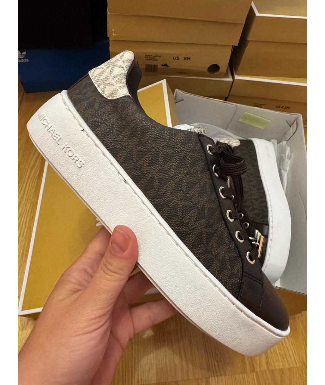 MICHAEL KORS Коричневые кеды, фото 2