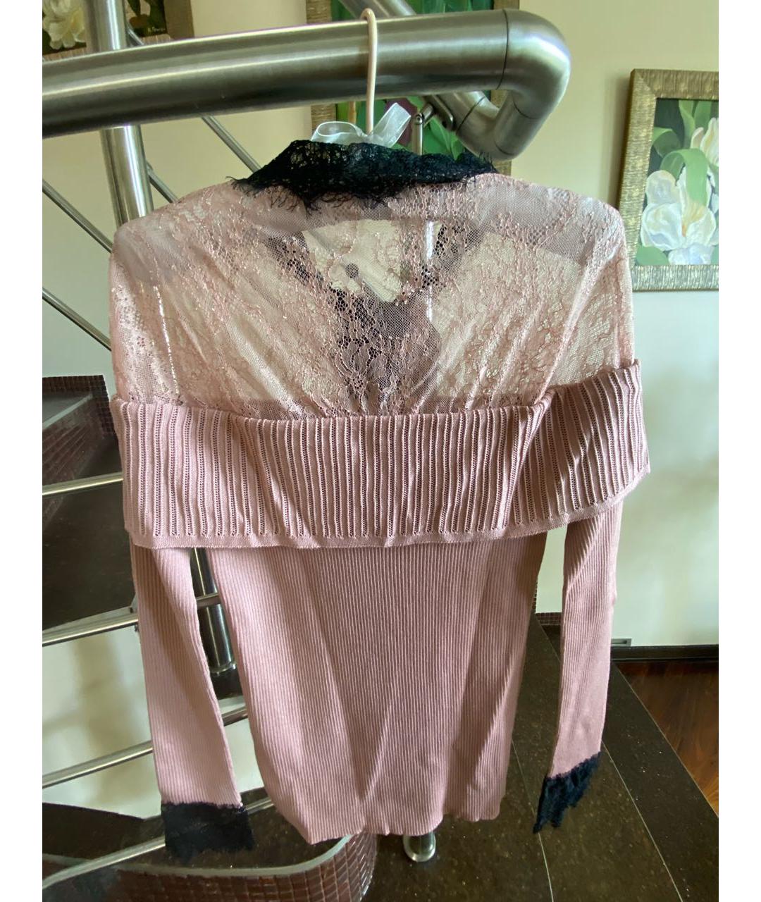 BLUMARINE Розовый шерстяной джемпер / свитер, фото 2