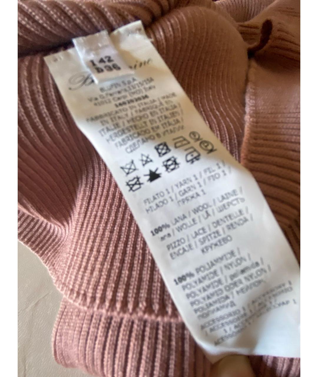 BLUMARINE Розовый шерстяной джемпер / свитер, фото 4