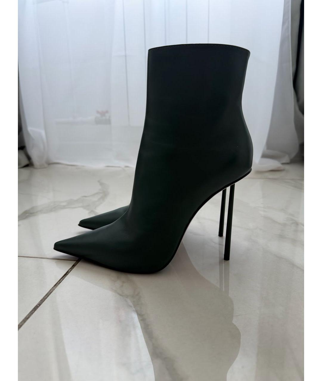 LE SILLA Зеленые кожаные ботильоны, фото 6