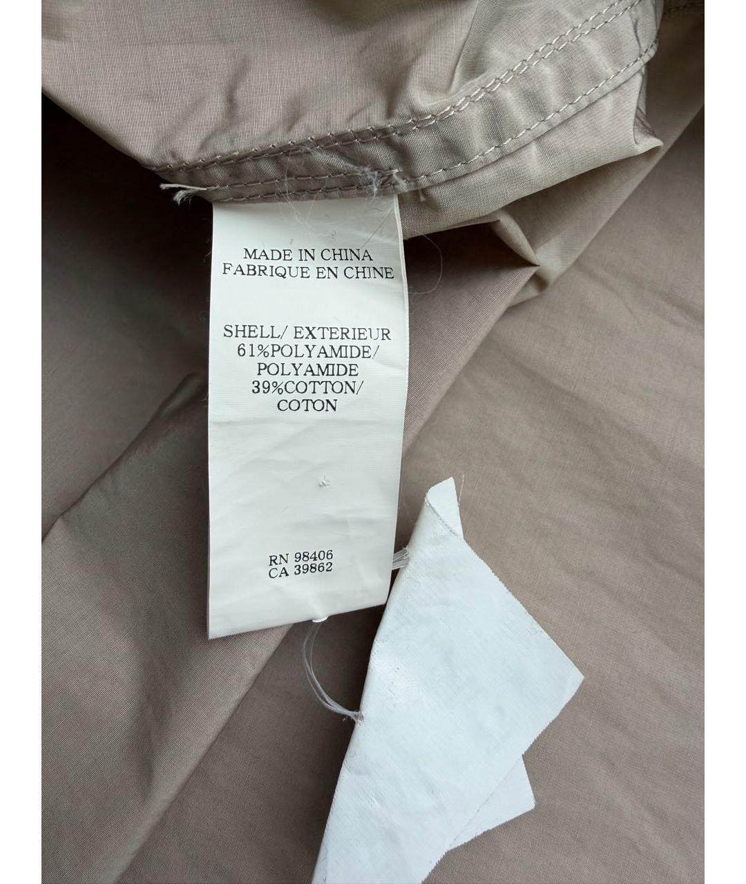 THEORY Бежевый полиамидовый тренч/плащ, фото 5