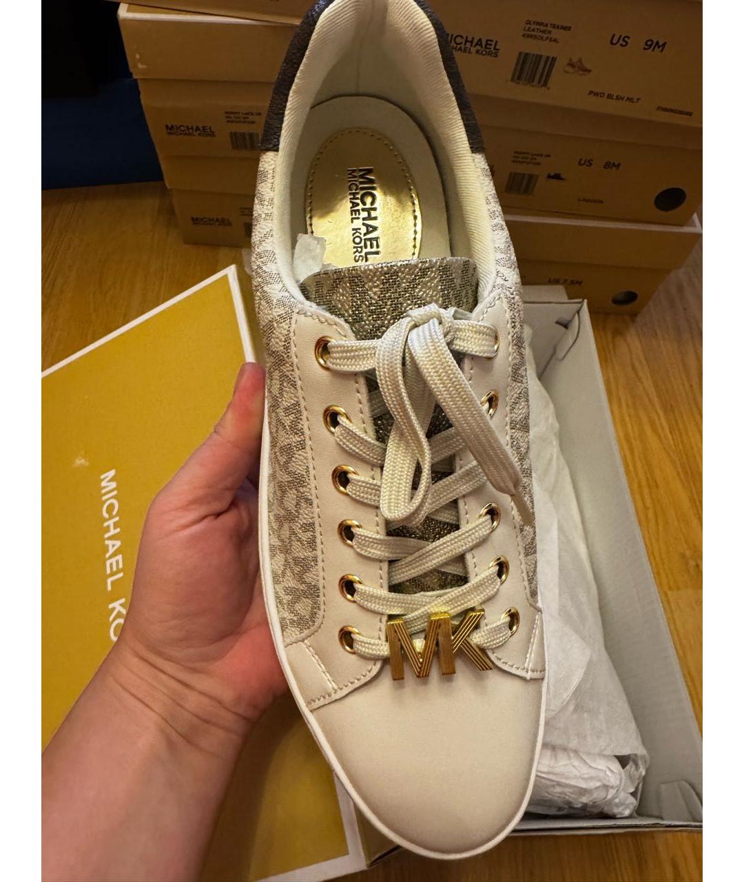 MICHAEL KORS Бежевые кеды, фото 3