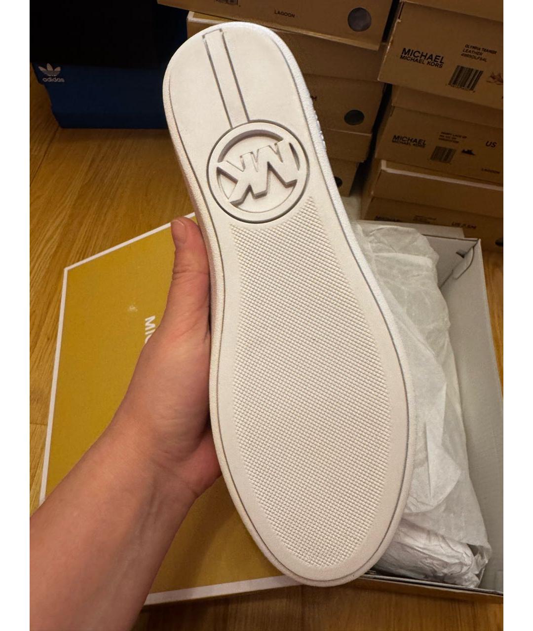 MICHAEL KORS Бежевые кеды, фото 4