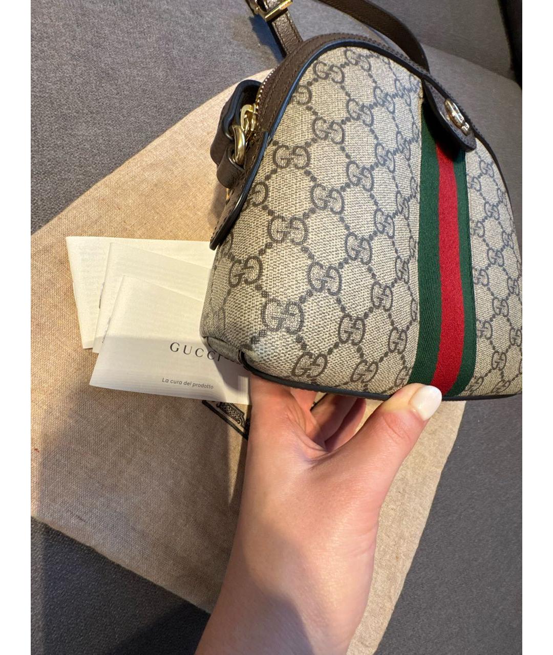 GUCCI Коричневая сумка через плечо, фото 6