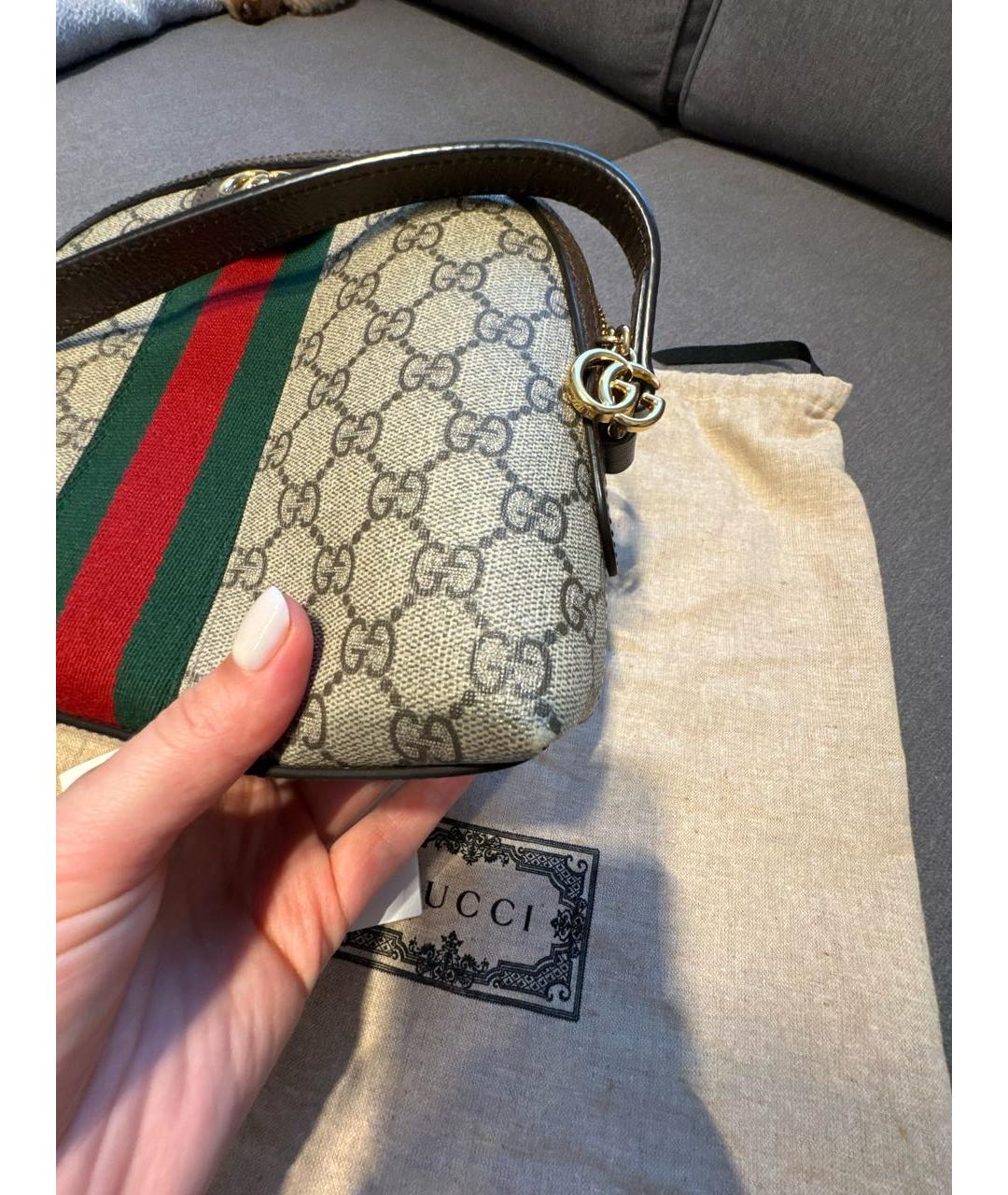 GUCCI Коричневая сумка через плечо, фото 5