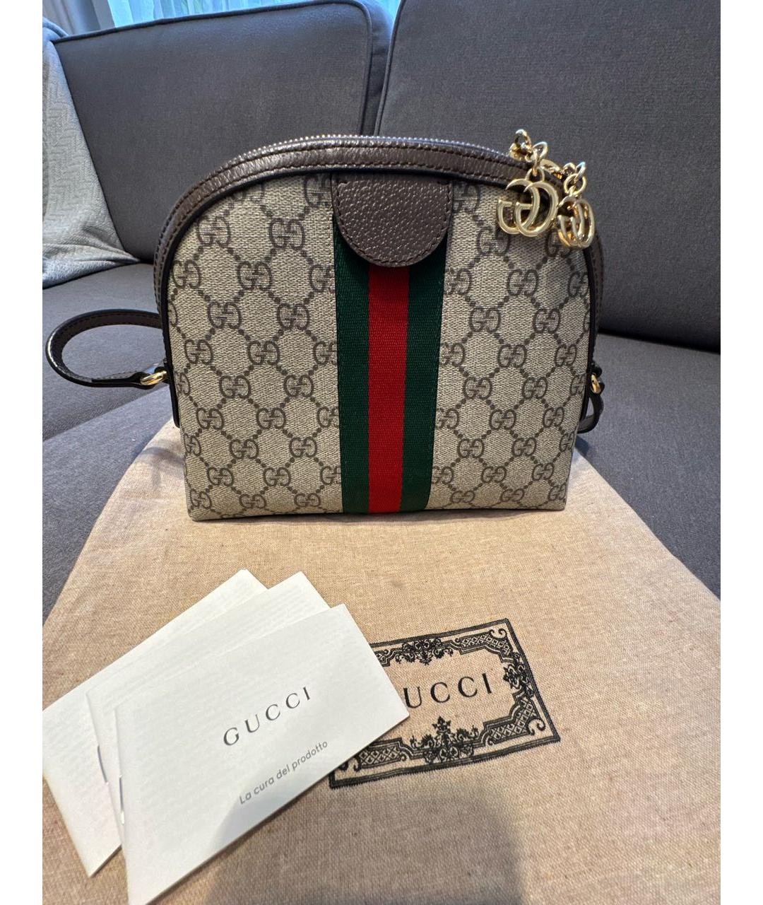 GUCCI Коричневая сумка через плечо, фото 3