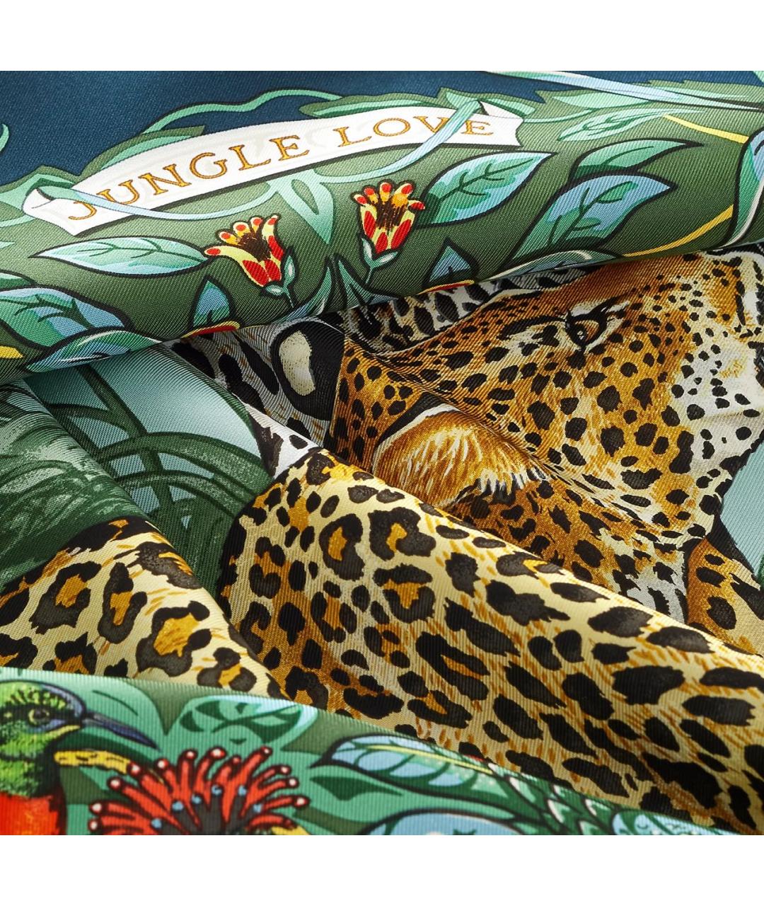 HERMES Мульти шелковый платок, фото 3