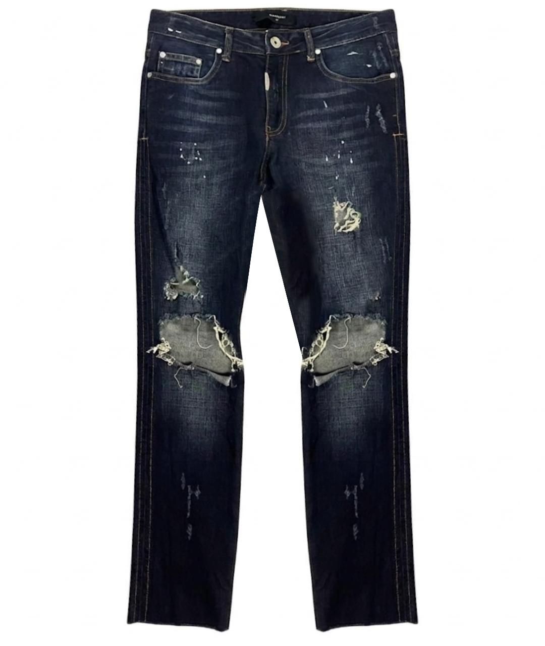 REPRESENT Синие хлопковые джинсы скинни, фото 1