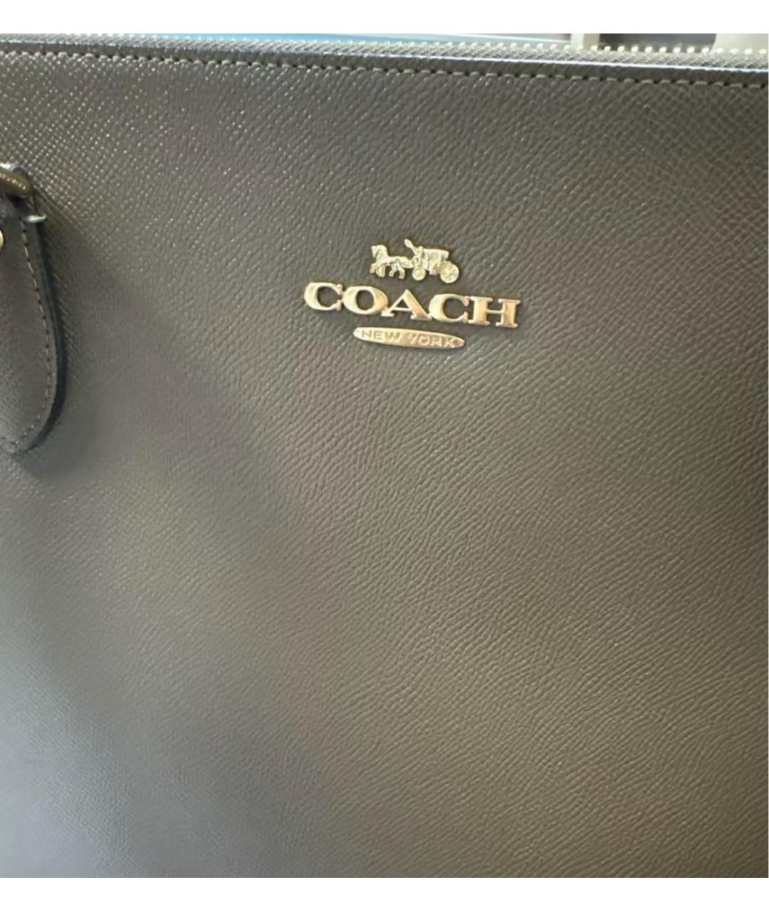COACH Коричневая сумка тоут, фото 8