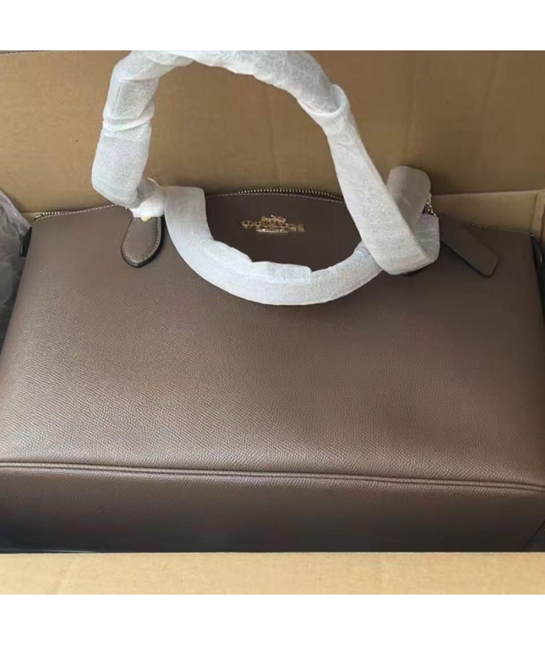 COACH Коричневая сумка тоут, фото 5