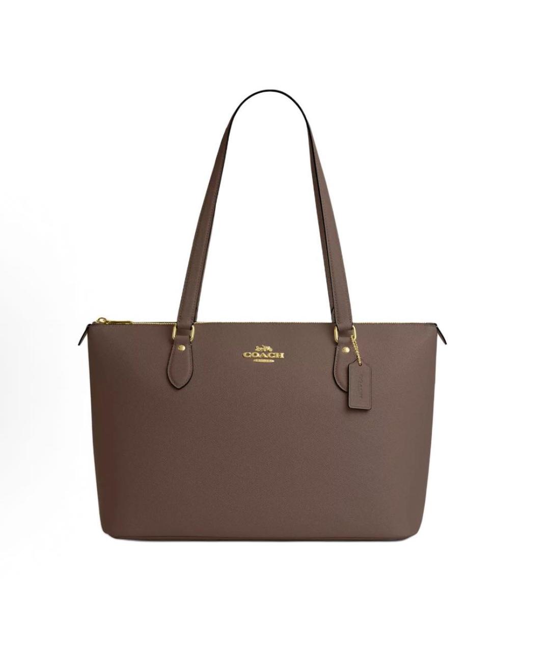 COACH Коричневая сумка тоут, фото 9