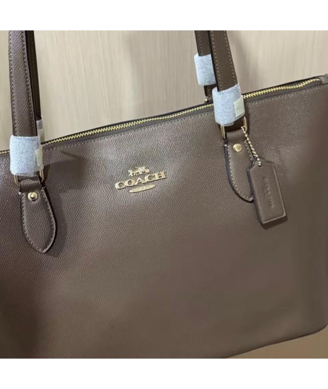 COACH Коричневая сумка тоут, фото 7