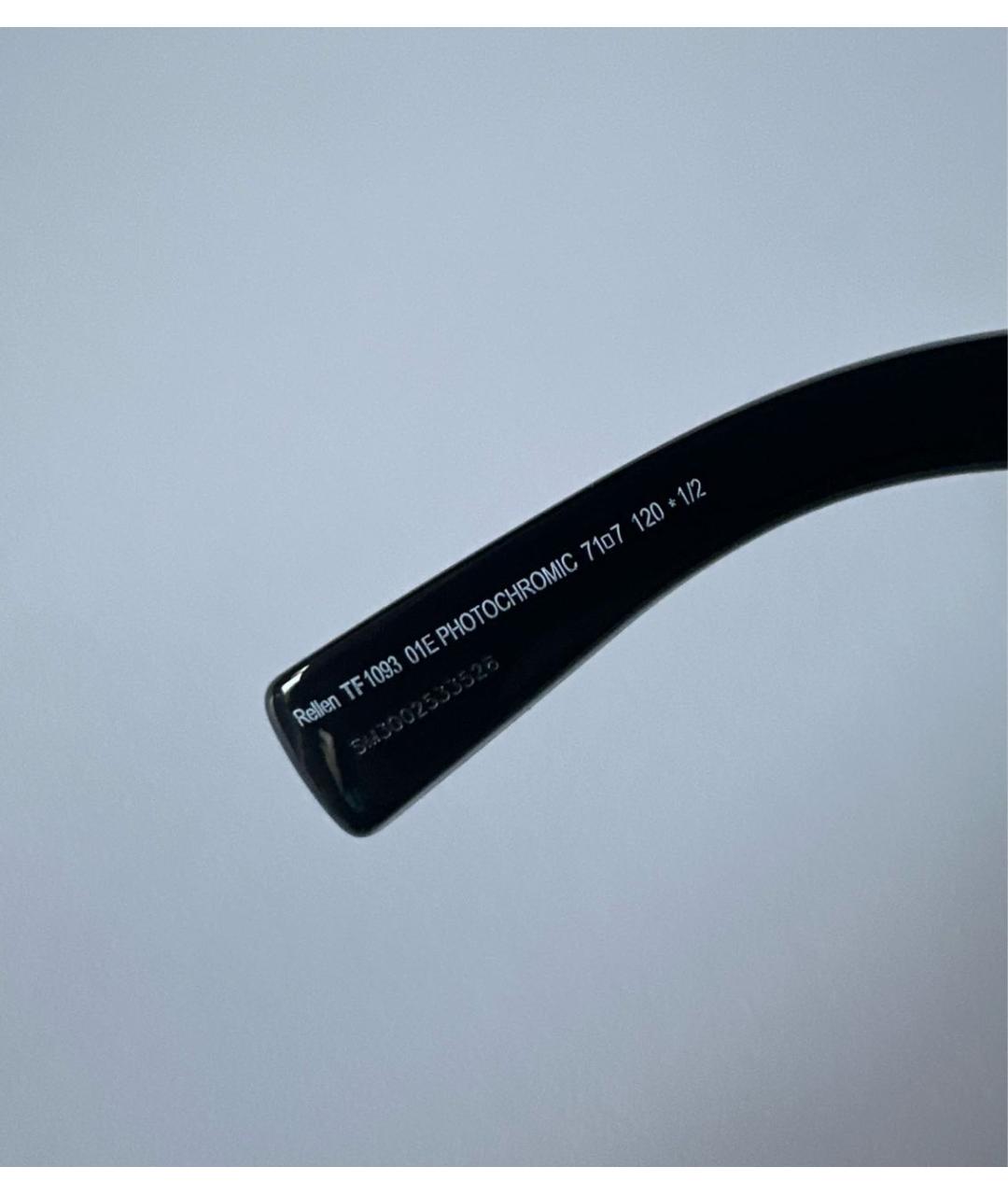 TOM FORD Черные пластиковые солнцезащитные очки, фото 8