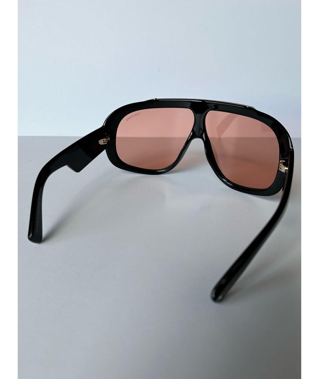 TOM FORD Черные пластиковые солнцезащитные очки, фото 7