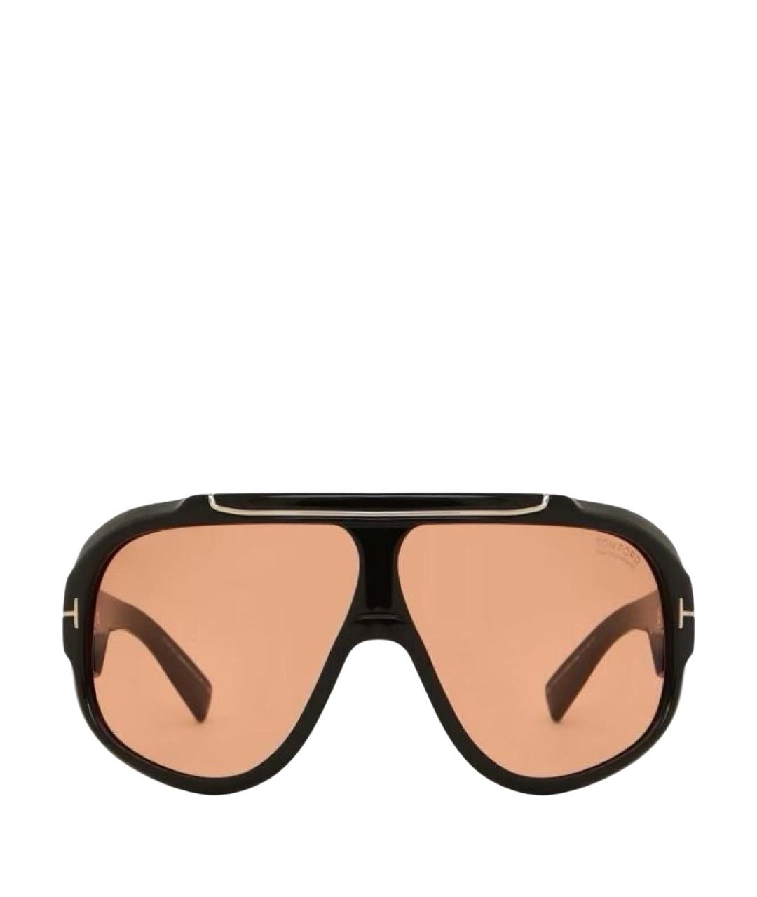 TOM FORD Черные пластиковые солнцезащитные очки, фото 1
