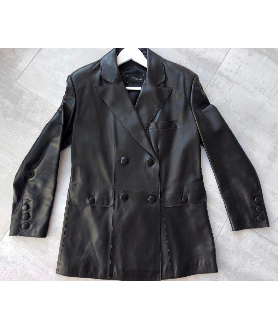 MANOKHI Черная кожаная куртка, фото 8