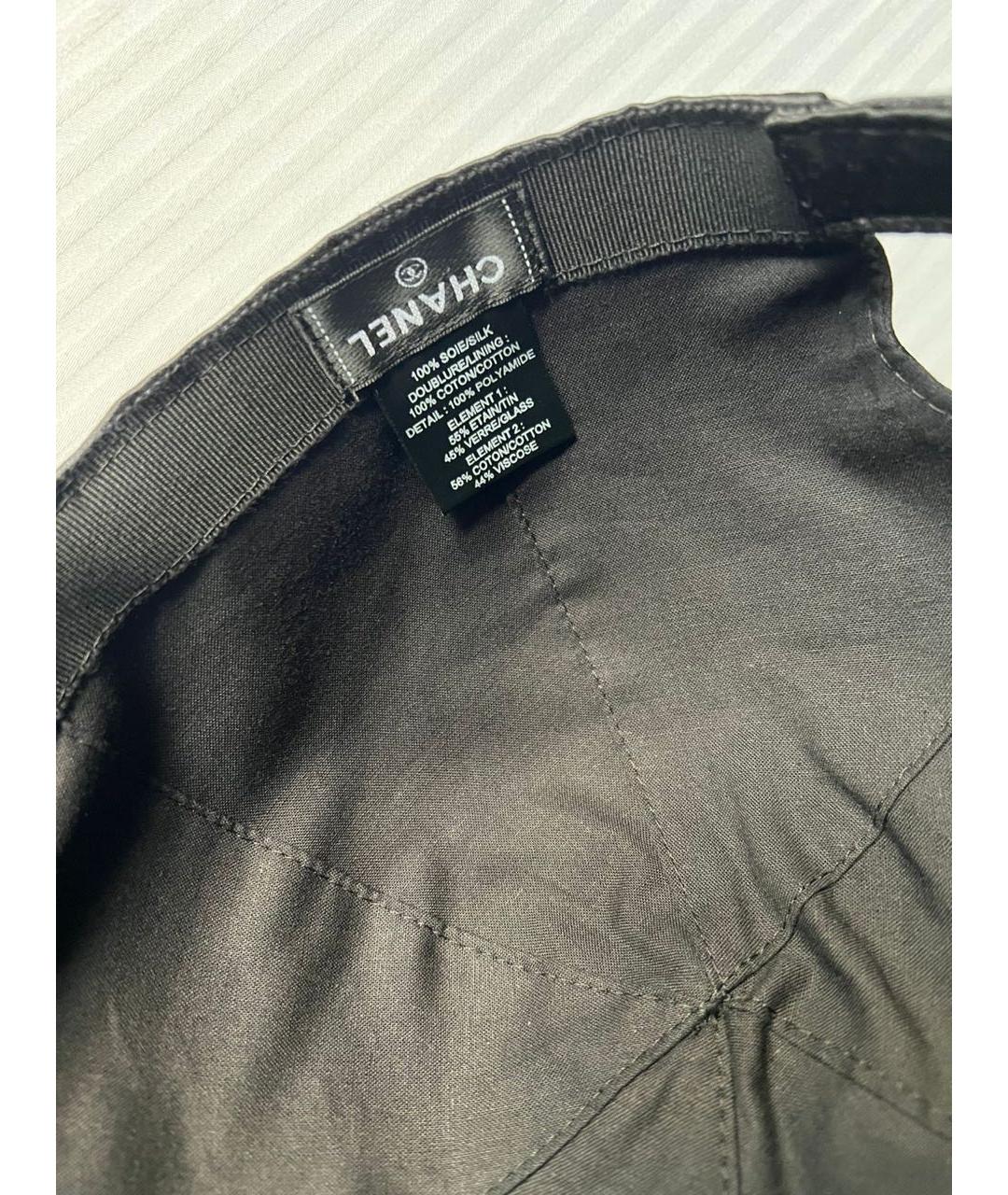 CHANEL Черная кепка, фото 5