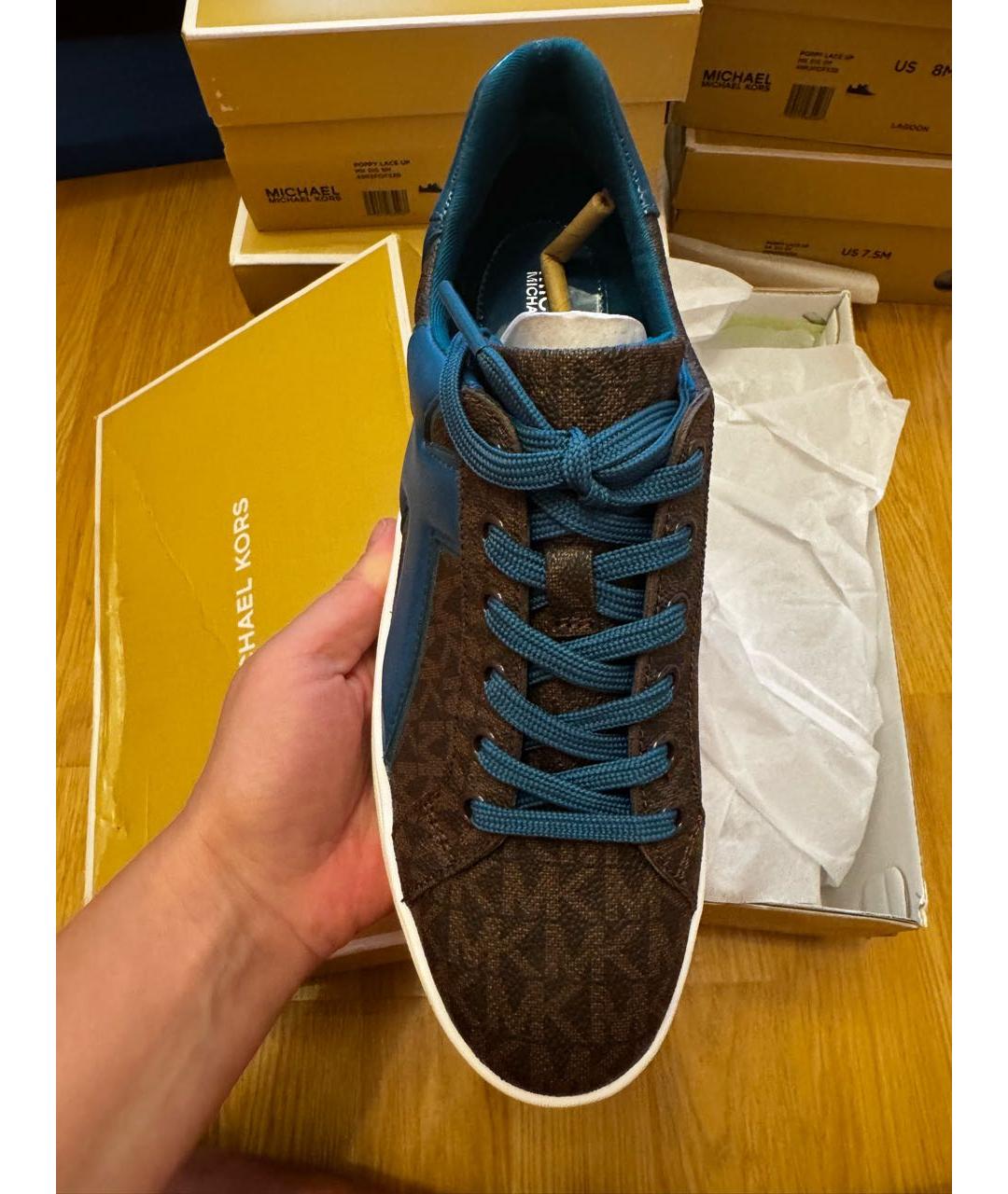 MICHAEL KORS Коричневые кеды, фото 4