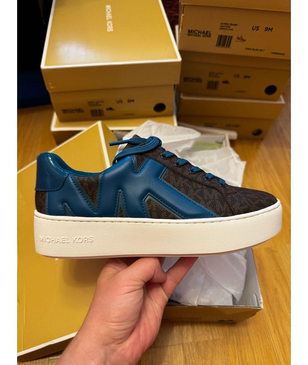 MICHAEL KORS Коричневые кеды, фото 3