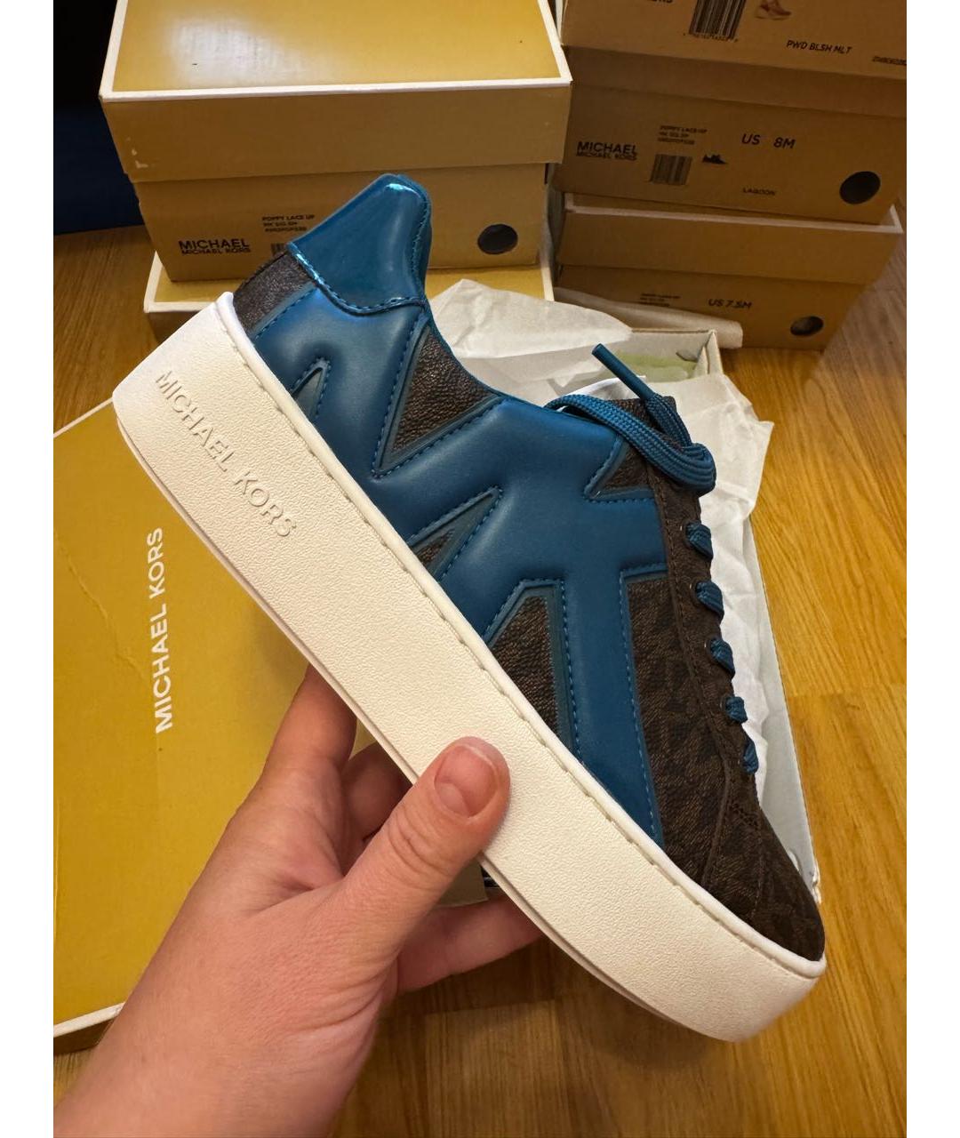 MICHAEL KORS Коричневые кеды, фото 2