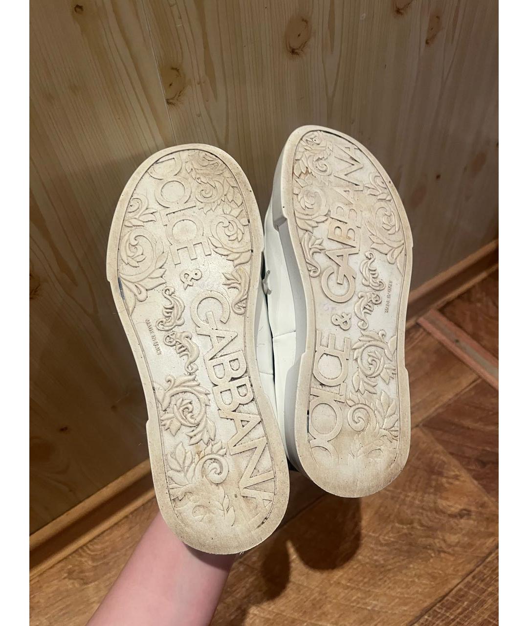 DOLCE&GABBANA Черные синтетические кеды, фото 3