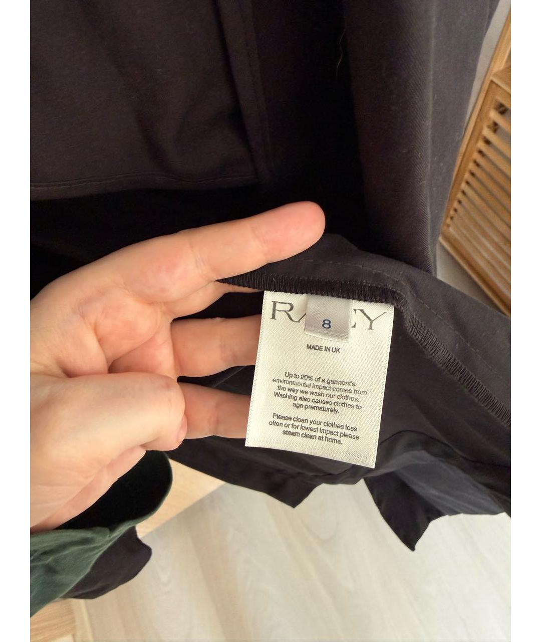 RAEY Черный хлопковый тренч/плащ, фото 5