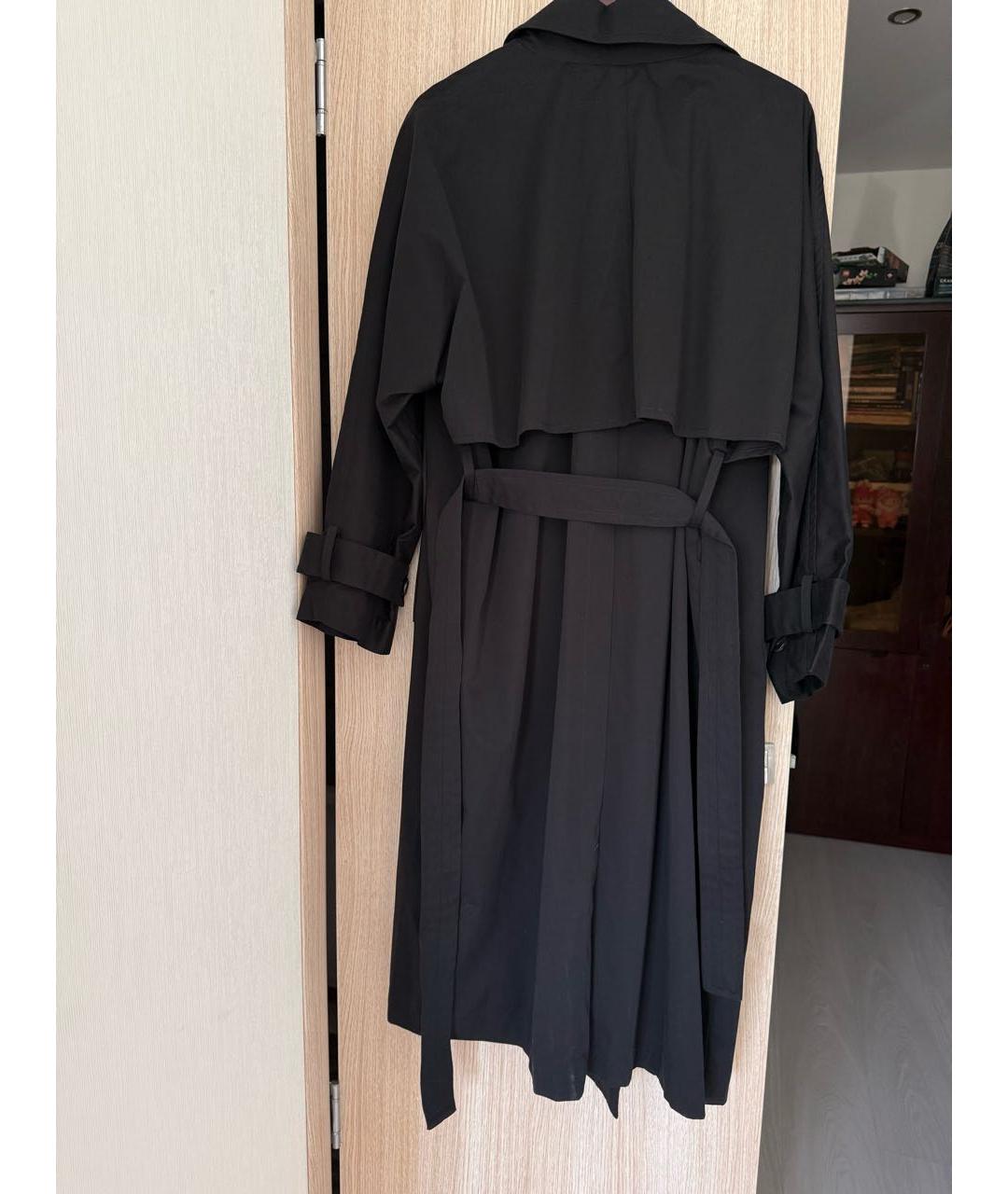 RAEY Черный хлопковый тренч/плащ, фото 7