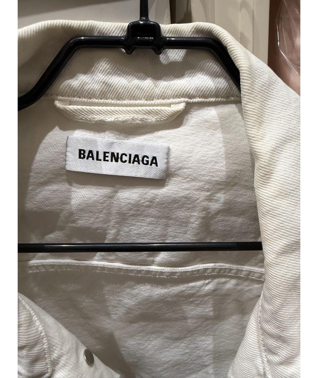 BALENCIAGA Белая деним куртка, фото 3