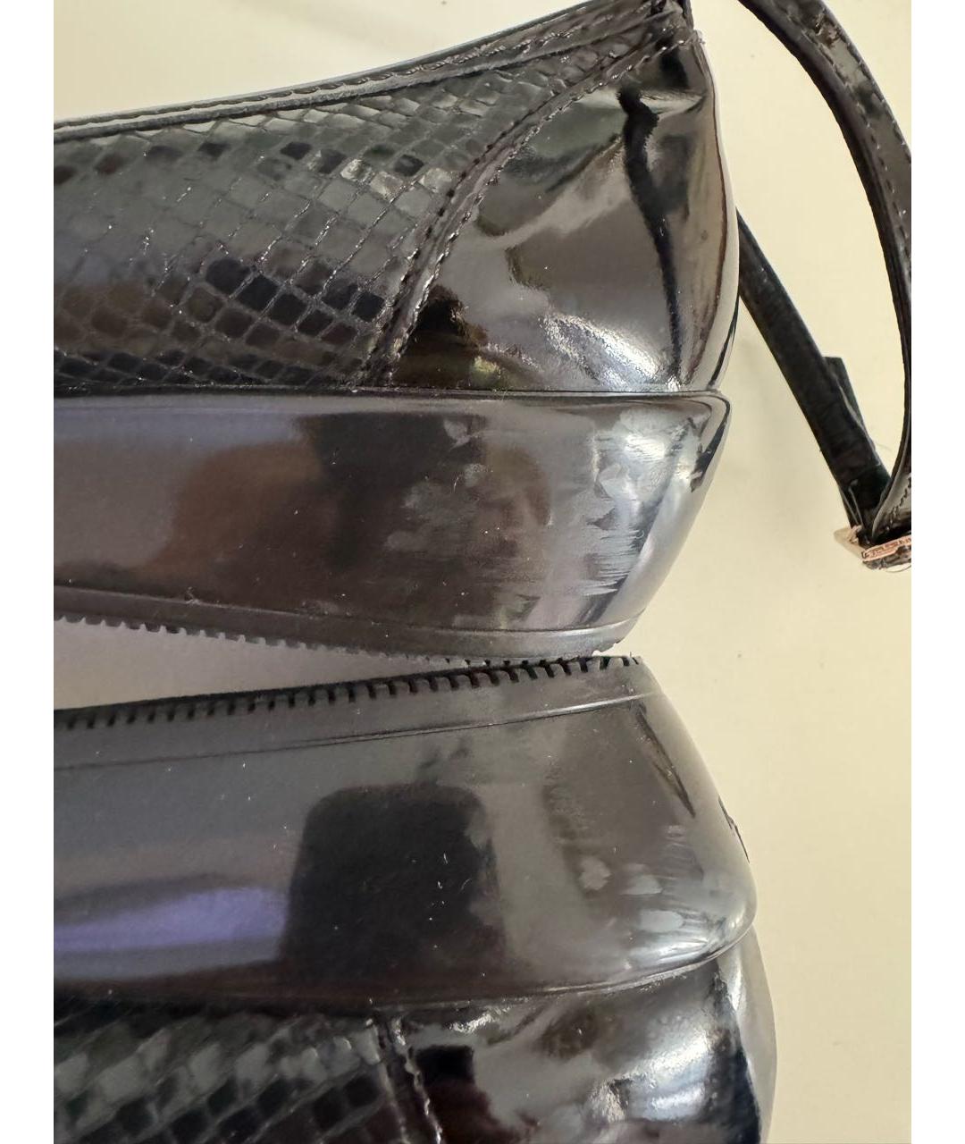 HOGAN Черные балетки из лакированной кожи, фото 6