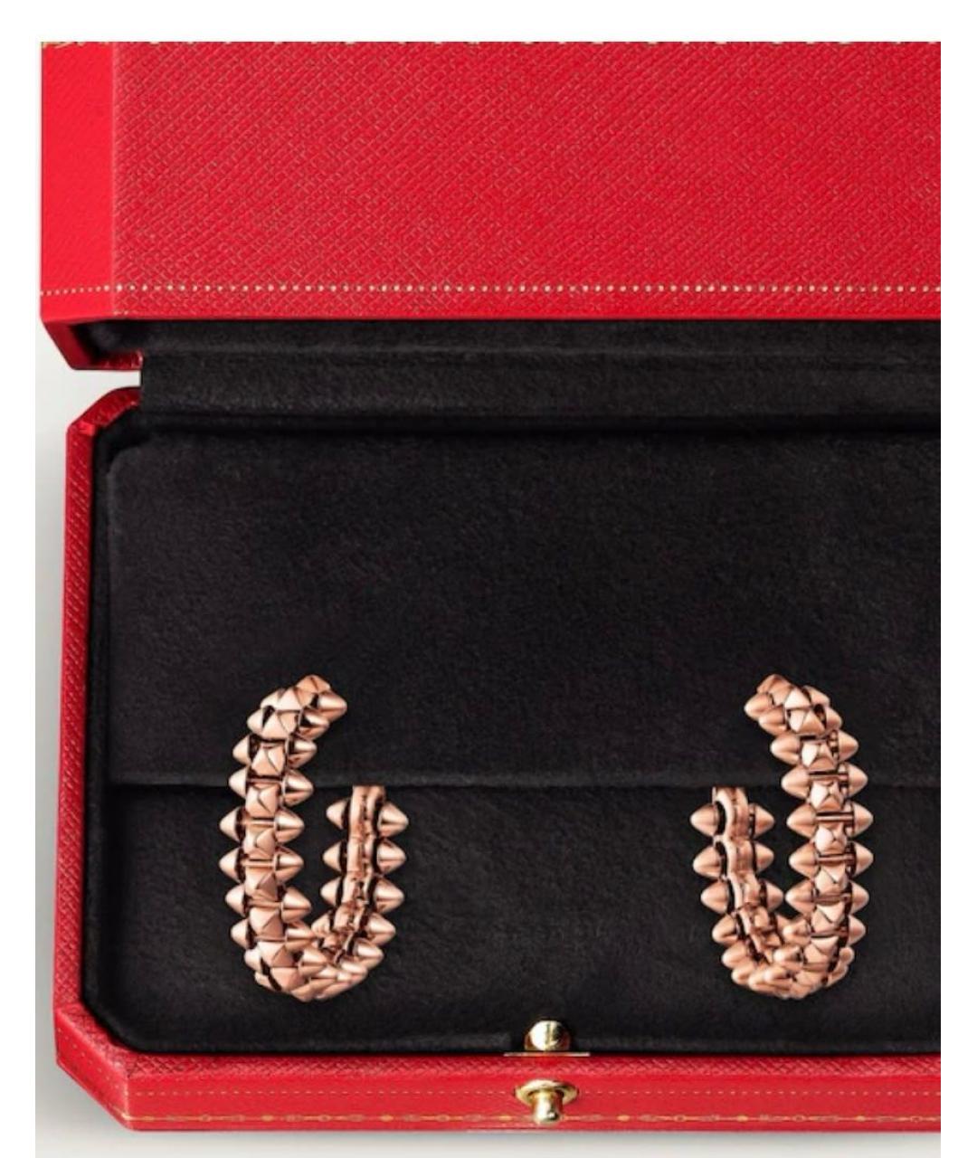 CARTIER Золотые серьги из розового золота, фото 2