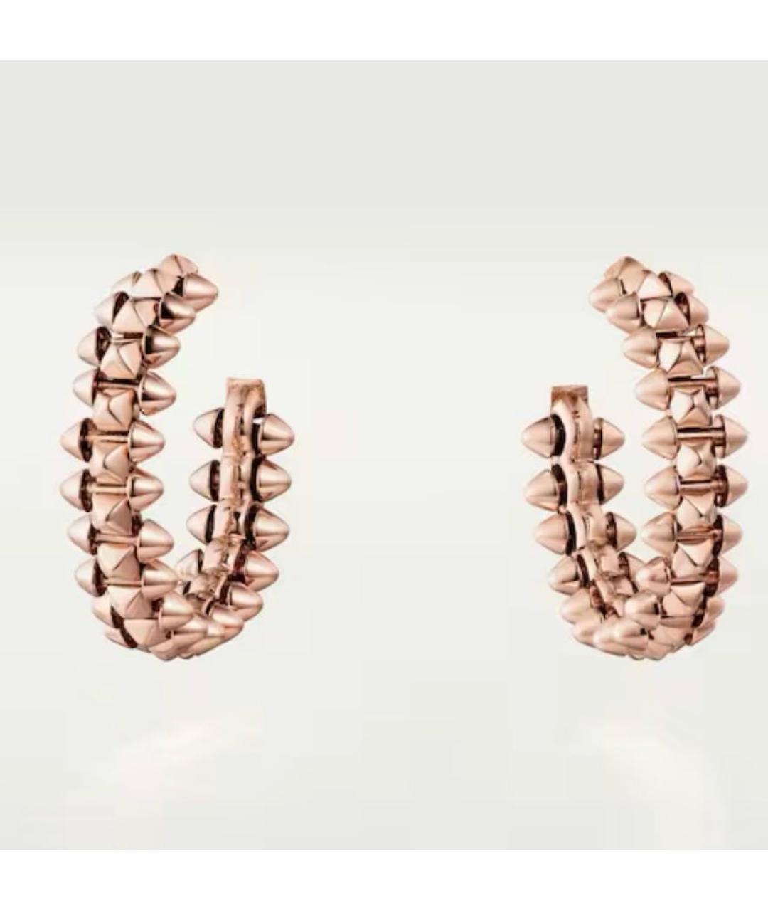 CARTIER Золотые серьги из розового золота, фото 3