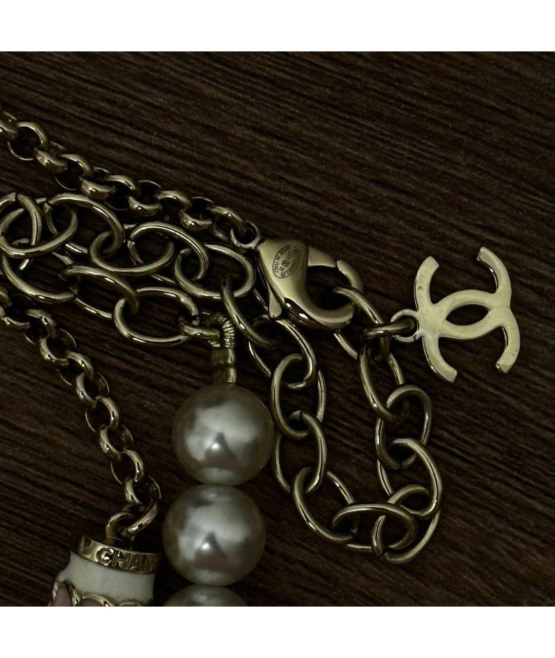CHANEL Белое жемчужное колье, фото 5