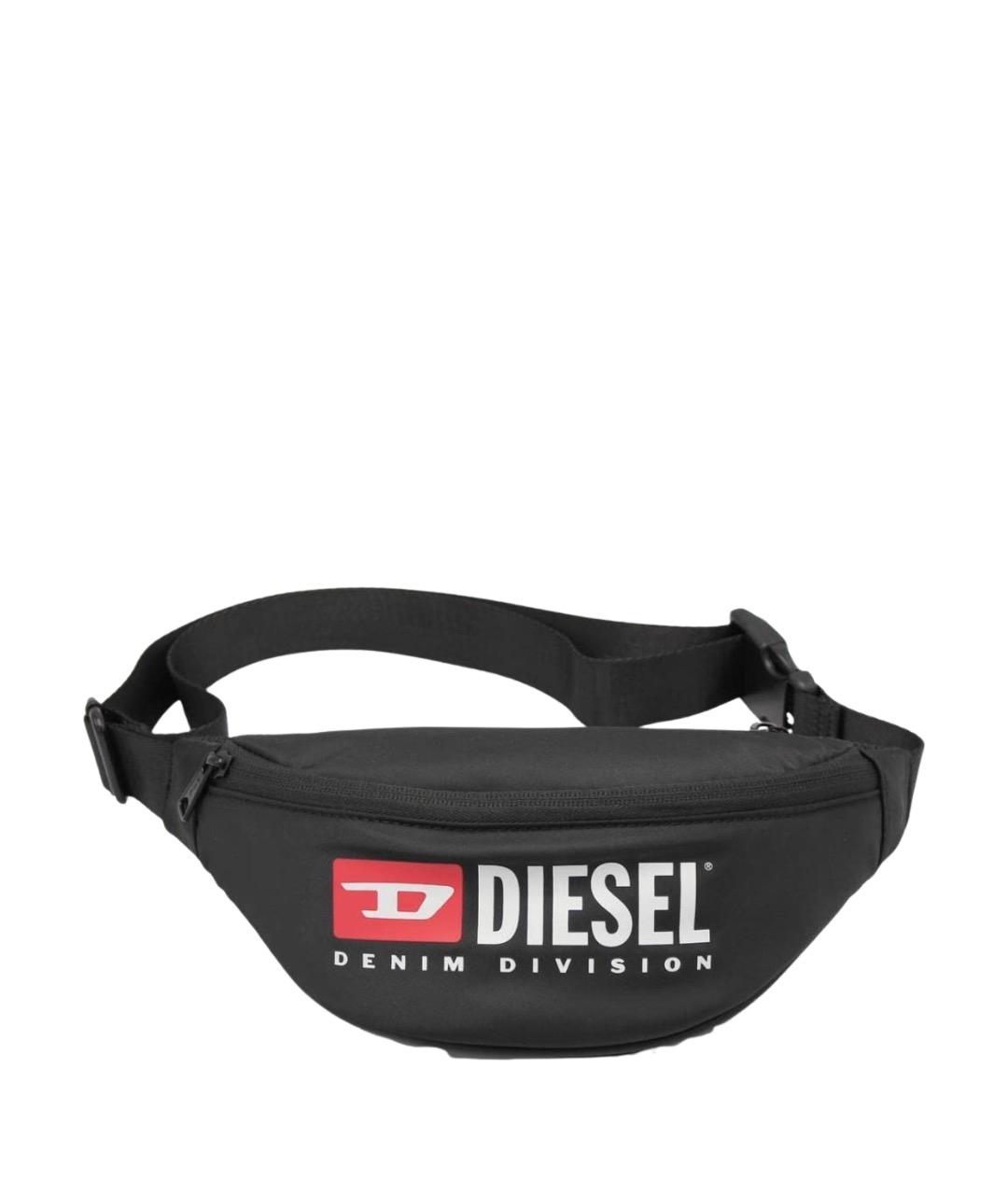 DIESEL Черная поясная сумка, фото 1