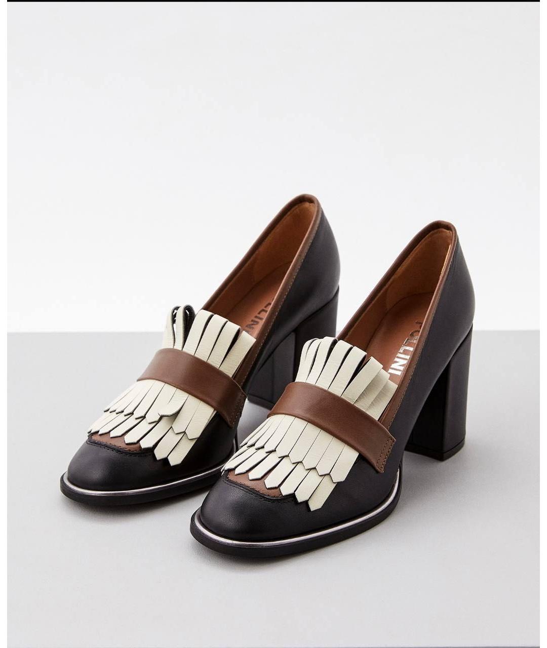 POLLINI Черные кожаные туфли, фото 2