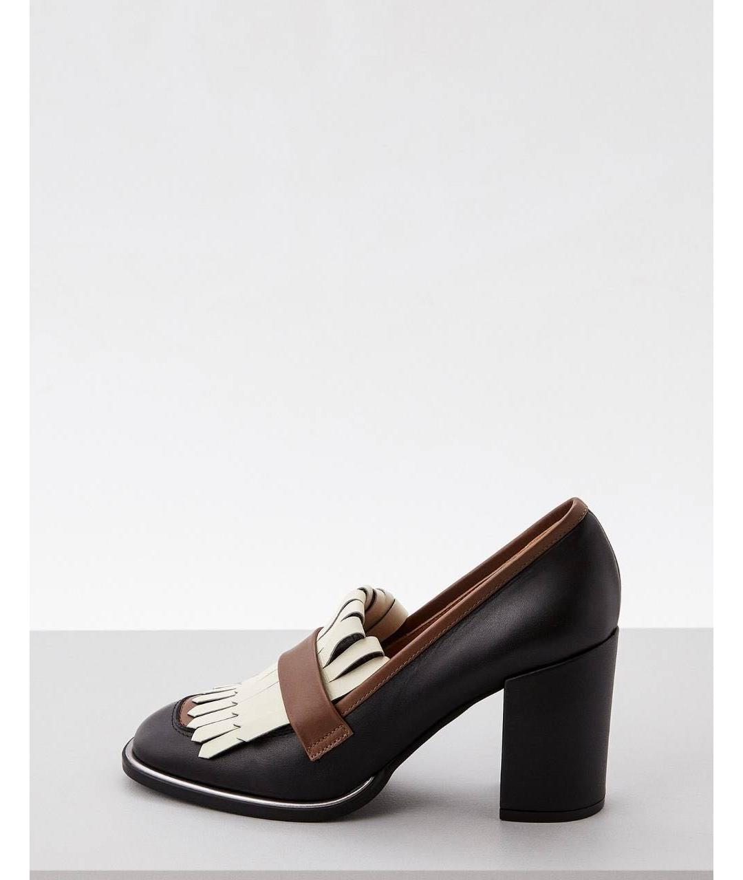 POLLINI Черные кожаные туфли, фото 9