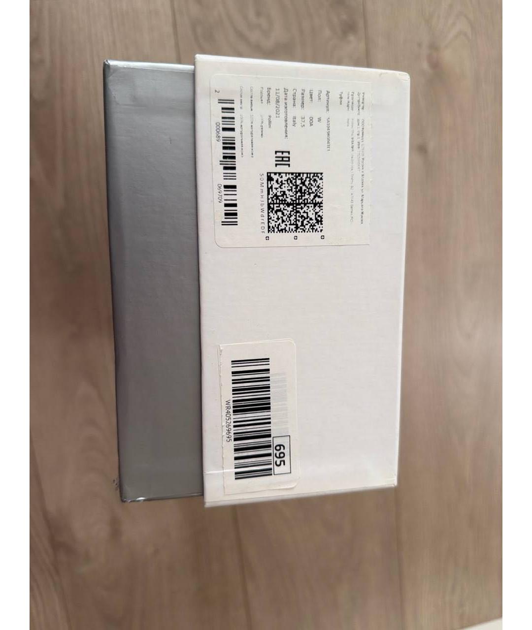 POLLINI Черные кожаные туфли, фото 5