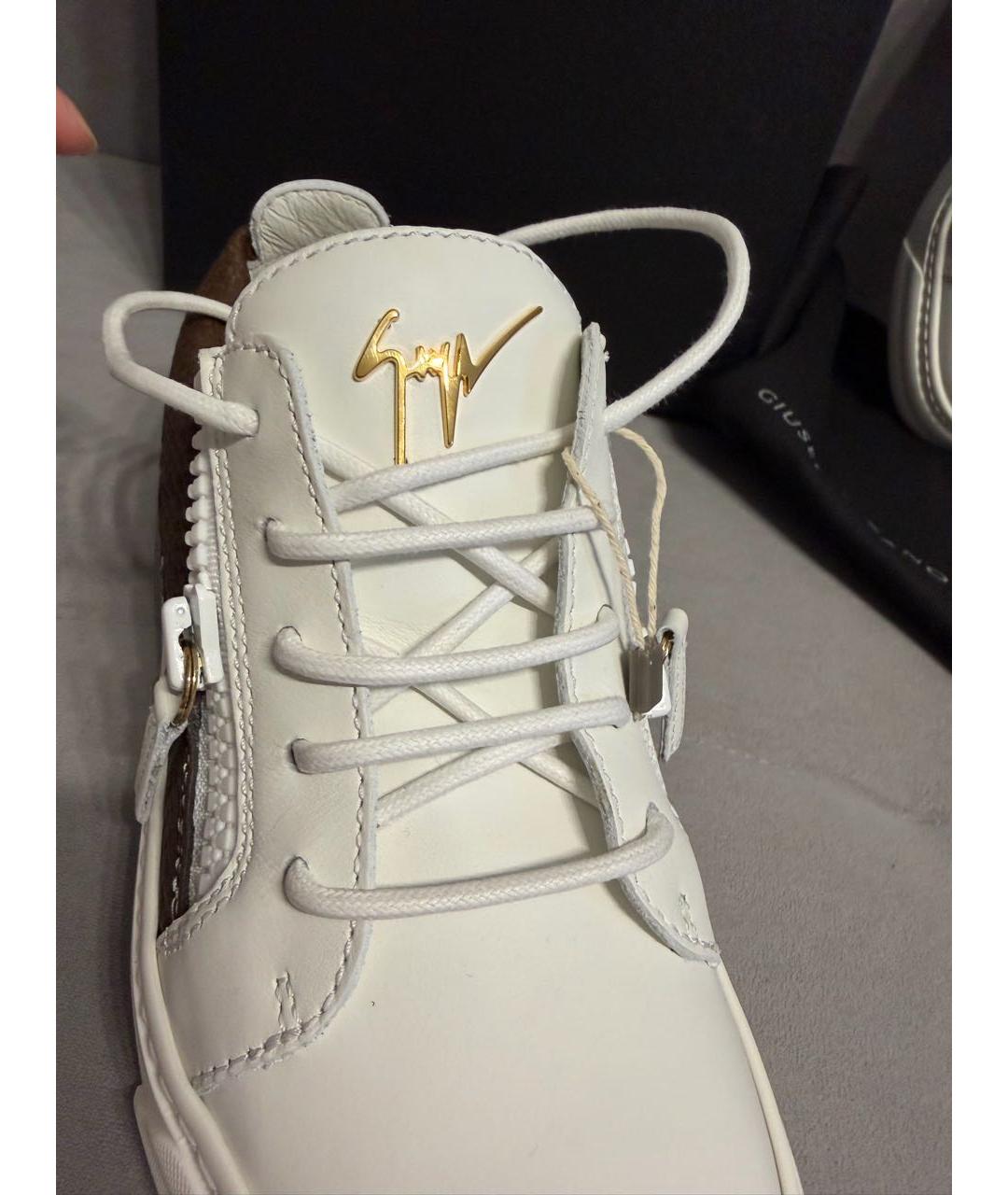 GIUSEPPE ZANOTTI DESIGN Мульти кожаные кроссовки, фото 2