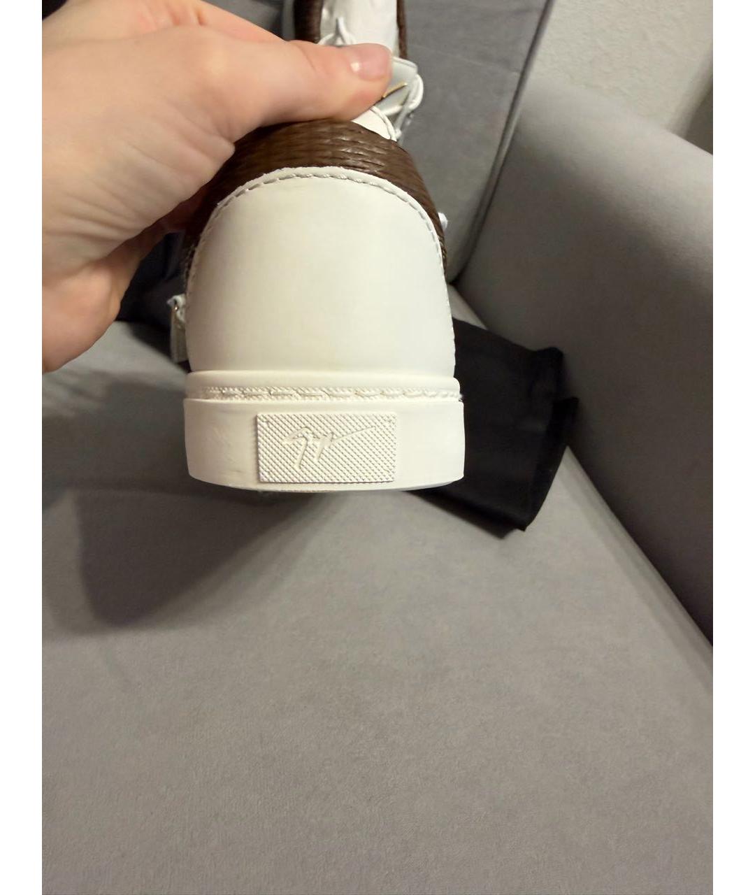 GIUSEPPE ZANOTTI DESIGN Мульти кожаные кроссовки, фото 3