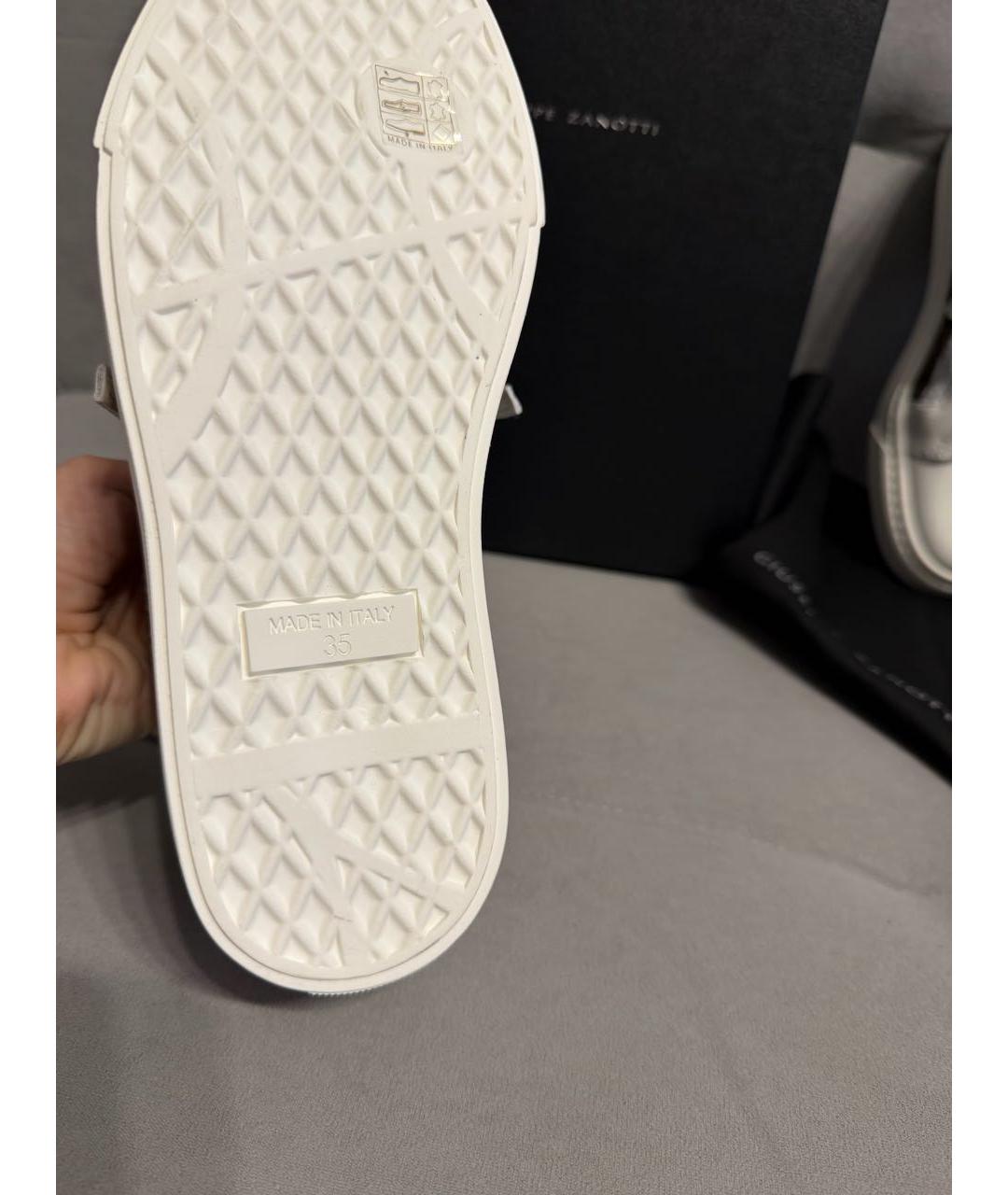 GIUSEPPE ZANOTTI DESIGN Мульти кожаные кроссовки, фото 5