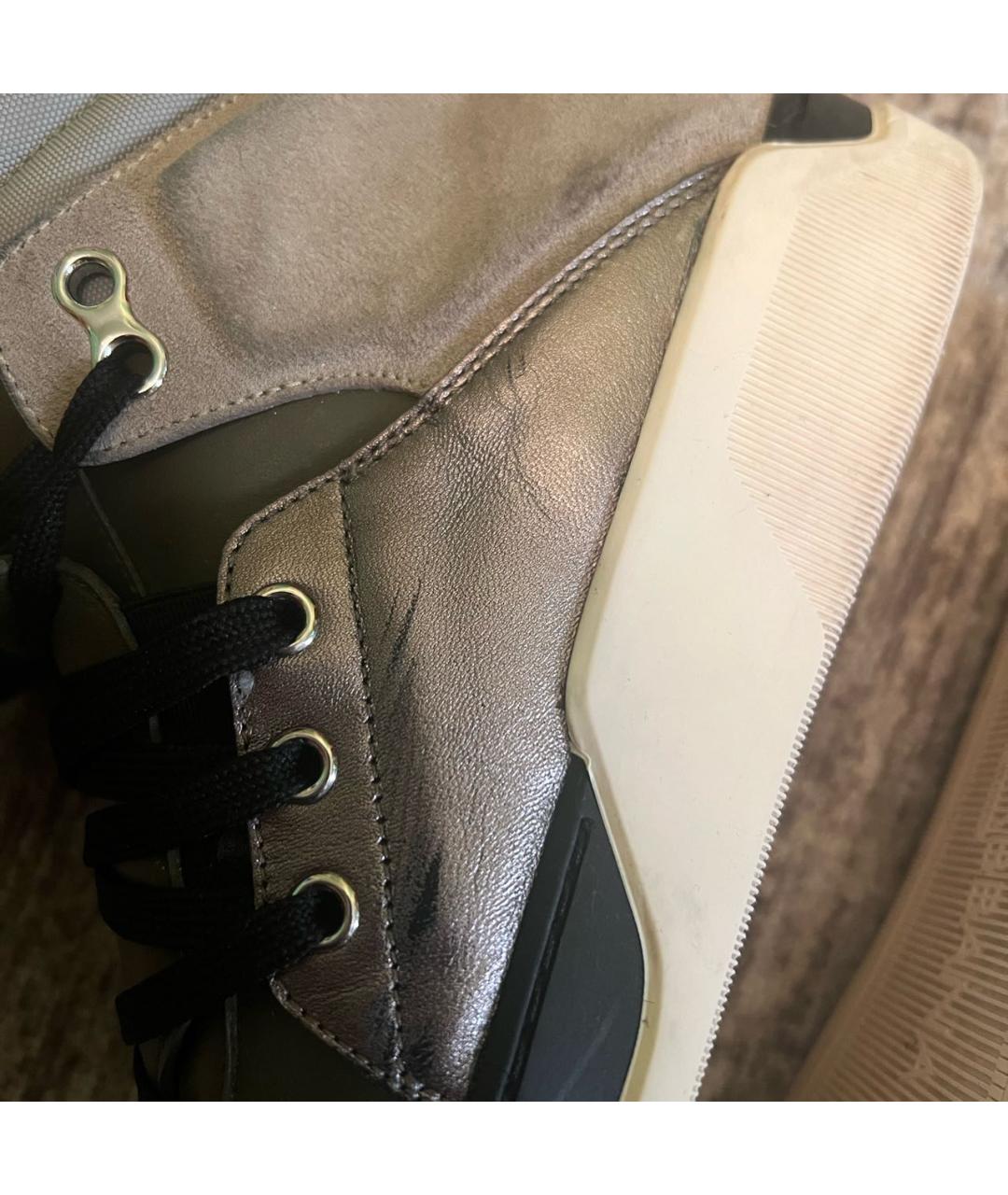 DOLCE&GABBANA Мульти кожаные высокие кроссовки / кеды, фото 8