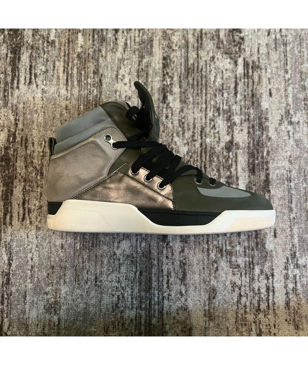 DOLCE&GABBANA Мульти кожаные высокие кроссовки / кеды, фото 9