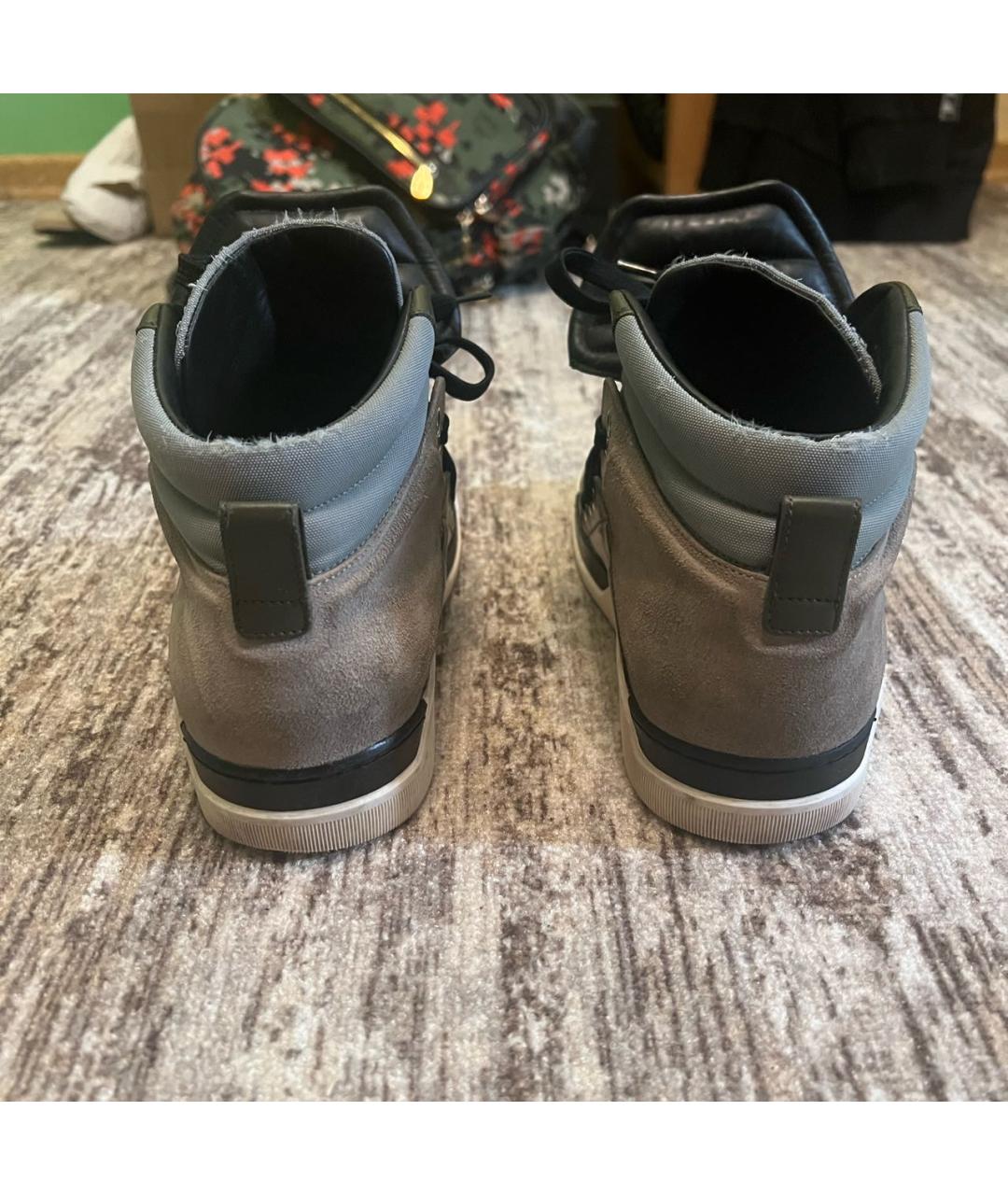 DOLCE&GABBANA Мульти кожаные высокие кроссовки / кеды, фото 4