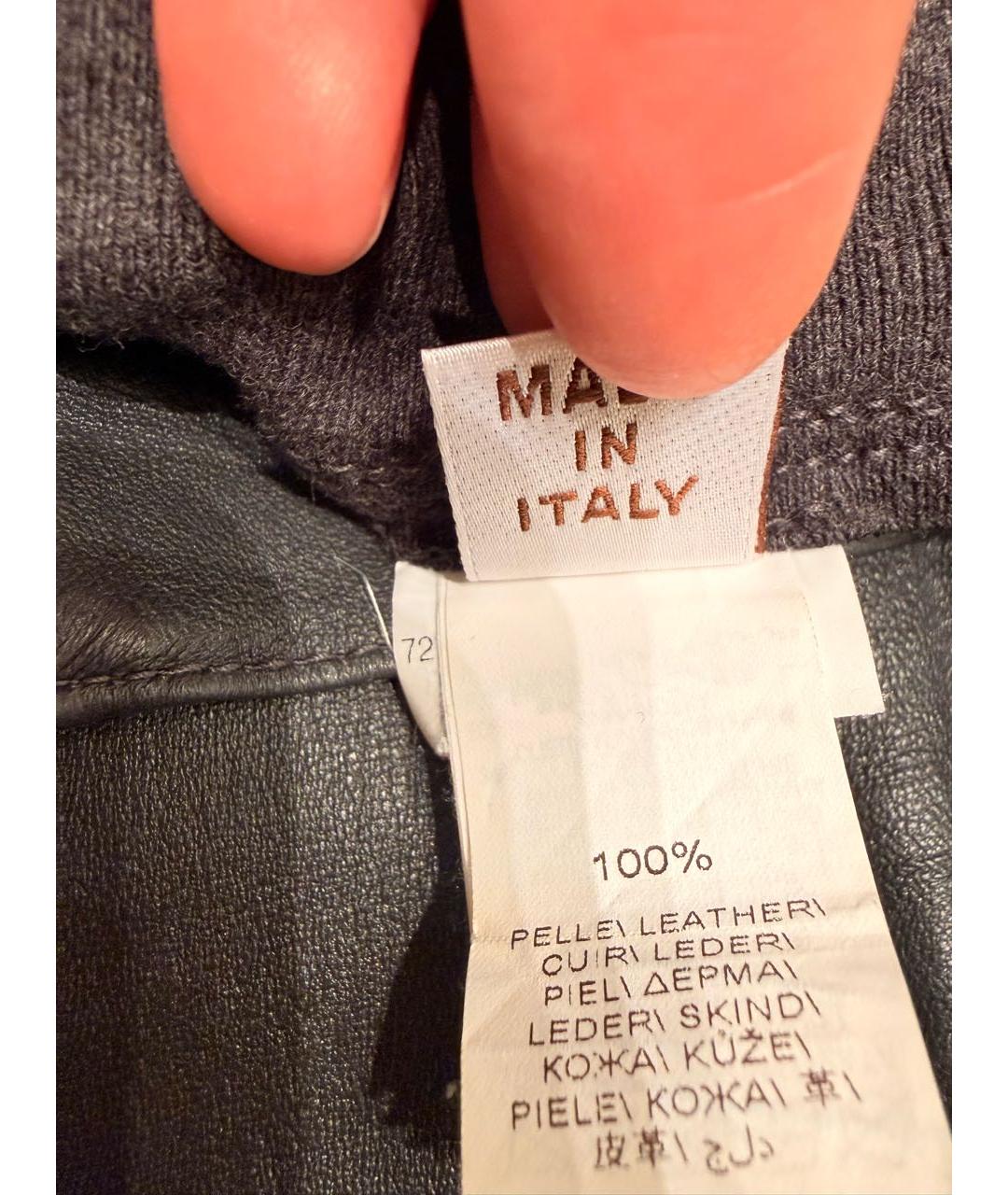 BRUNELLO CUCINELLI Кожаные леггинсы и велосипедки, фото 5