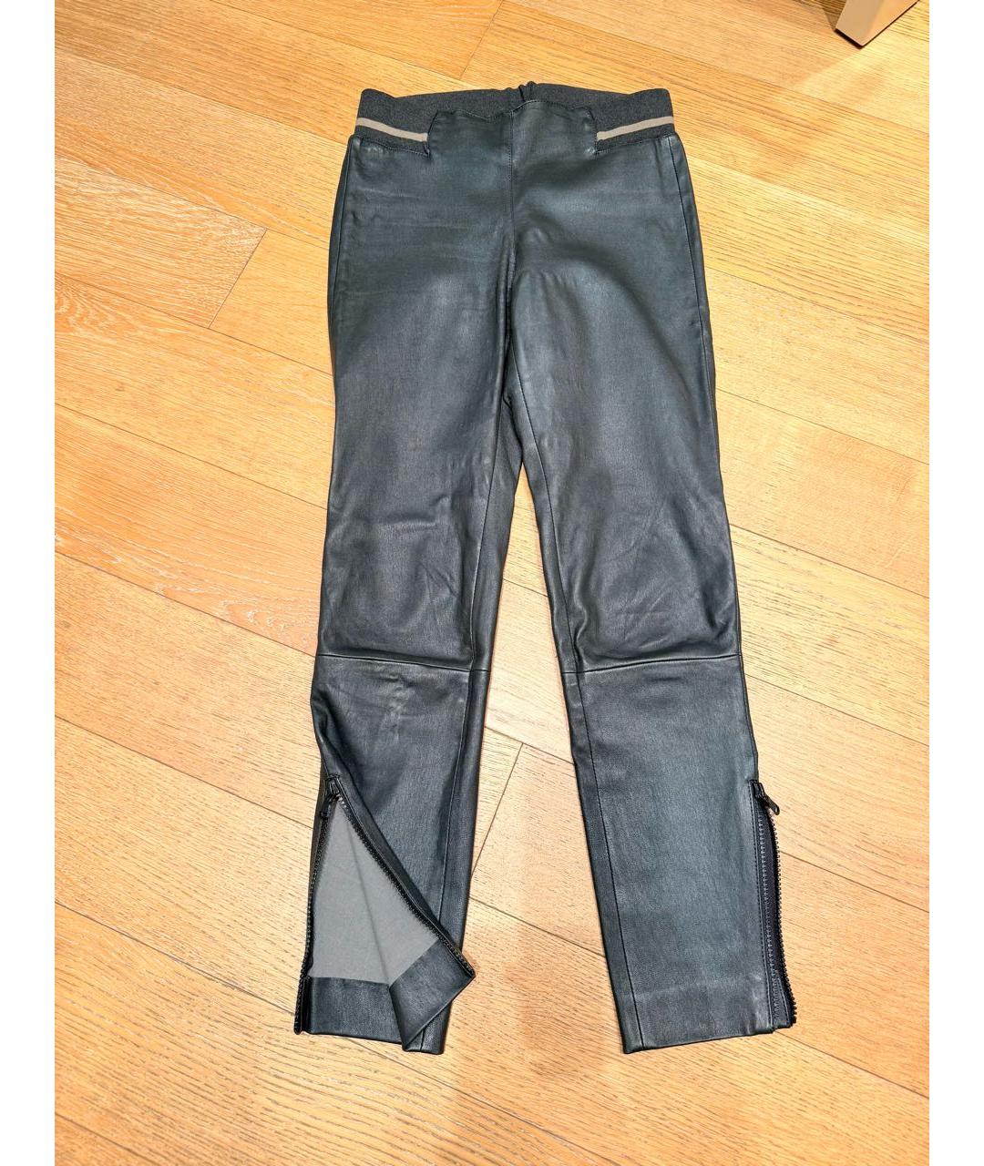 BRUNELLO CUCINELLI Кожаные леггинсы и велосипедки, фото 7